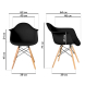 Комплект кухонных стульев Ergozen Eames DAW Pro 2 шт черный