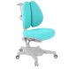 Комплект Anatomica Genius парта + кресло + надстройка + выдвижной ящик + подставка для книг белый/голубой с голубым креслом Armata Duos
